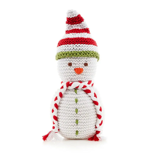 Handmade Snowman Rattle