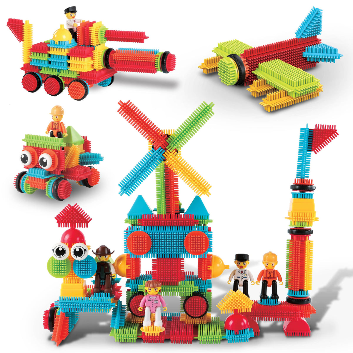 PicassoTiles 116pc Hedgehog Building Blocks