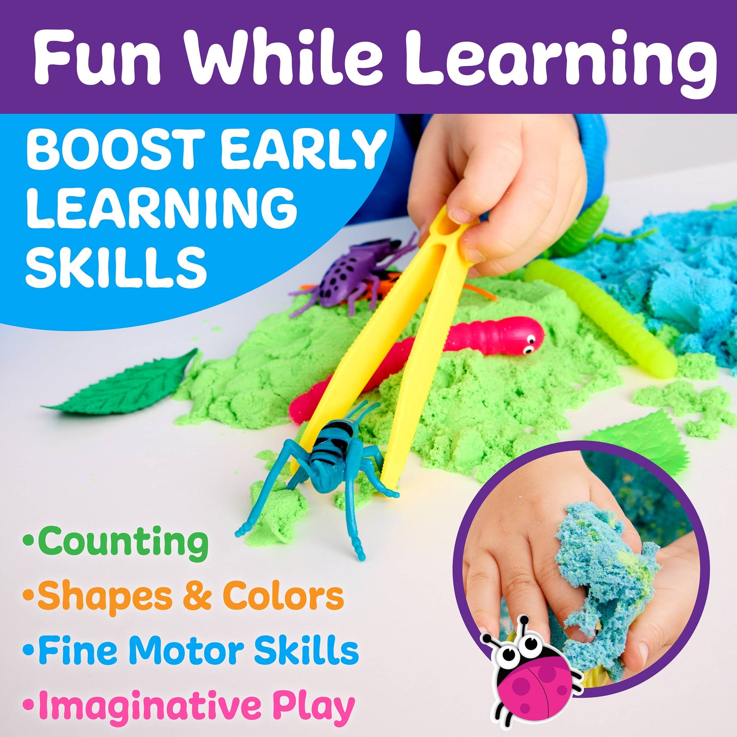 Sensory Adventure Neon Bugs - Bucket of Fun