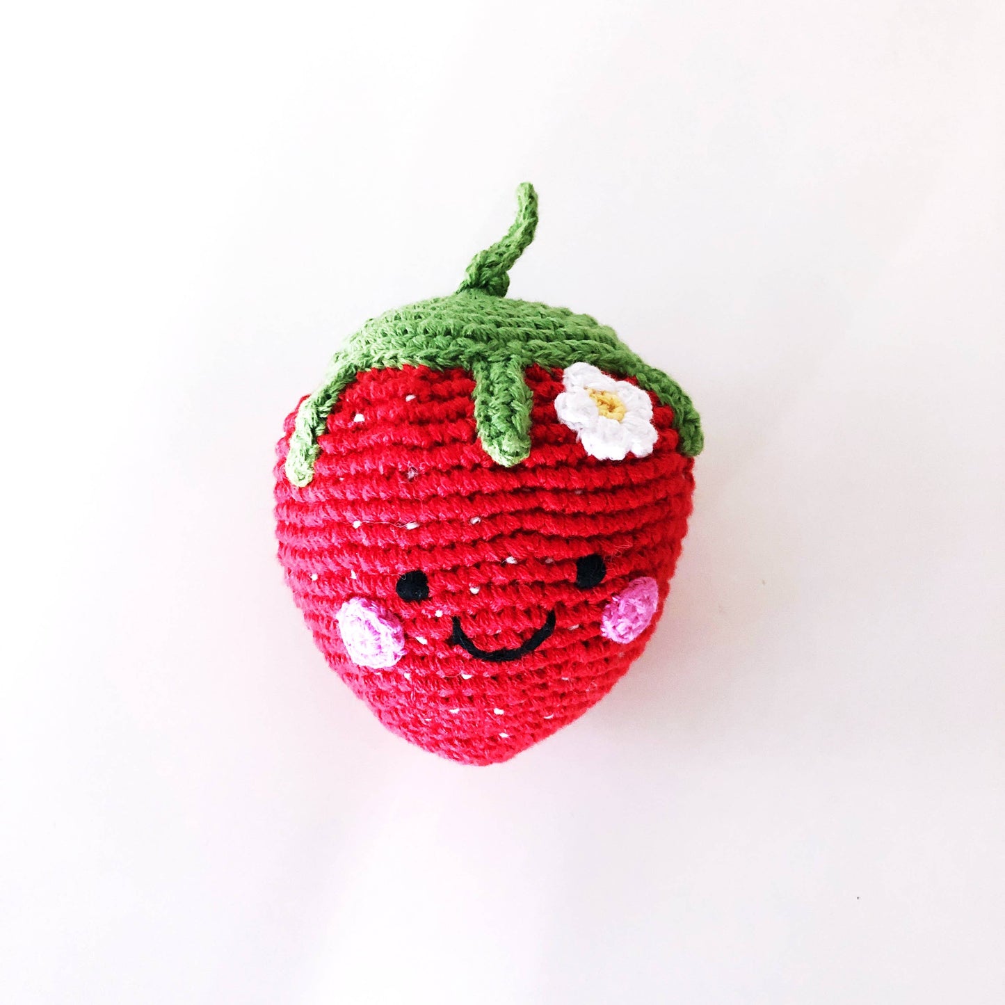 Sweet Strawberry Baby Rattle (Organic)