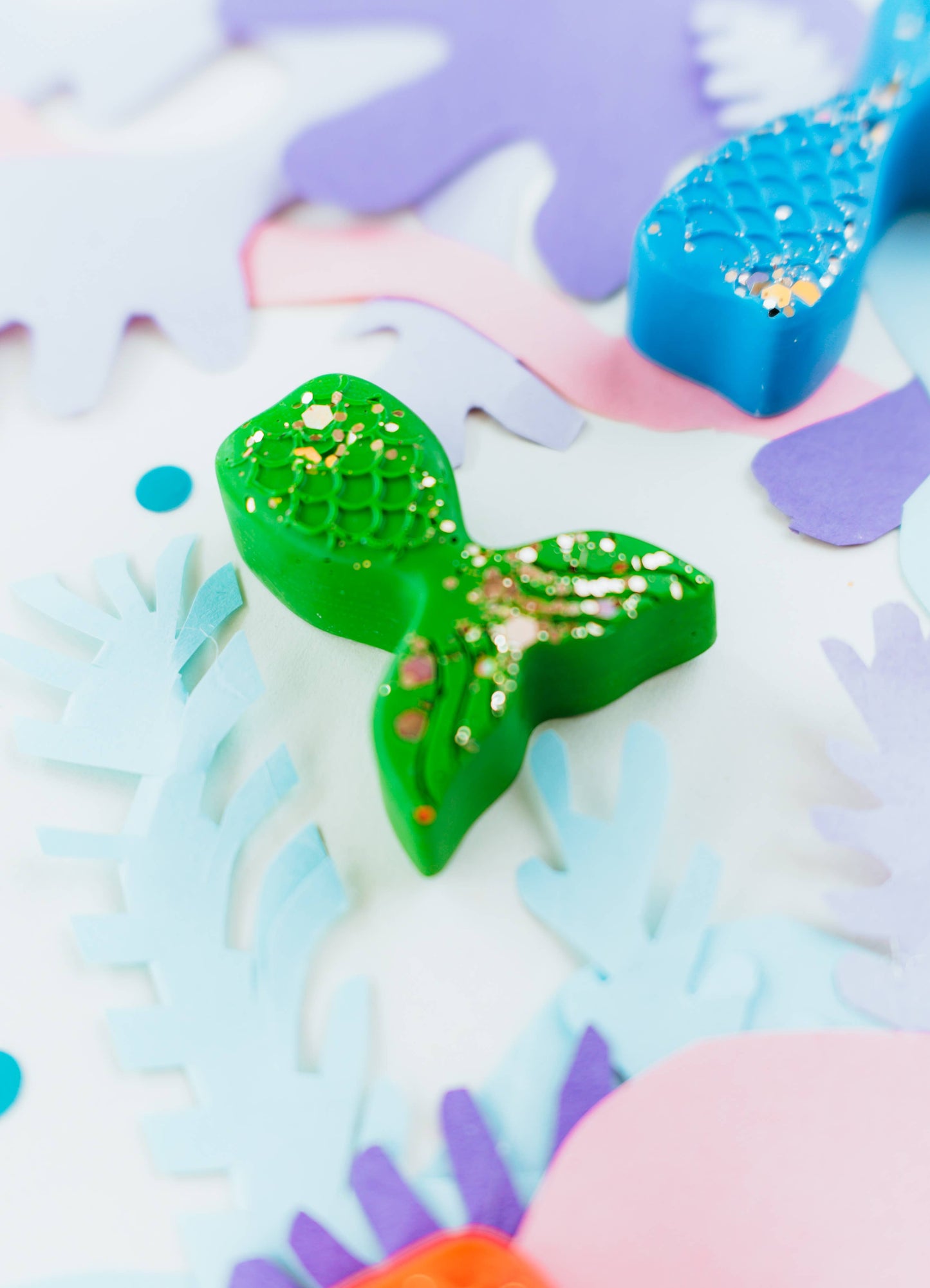 Glitter Mermaid Crayons