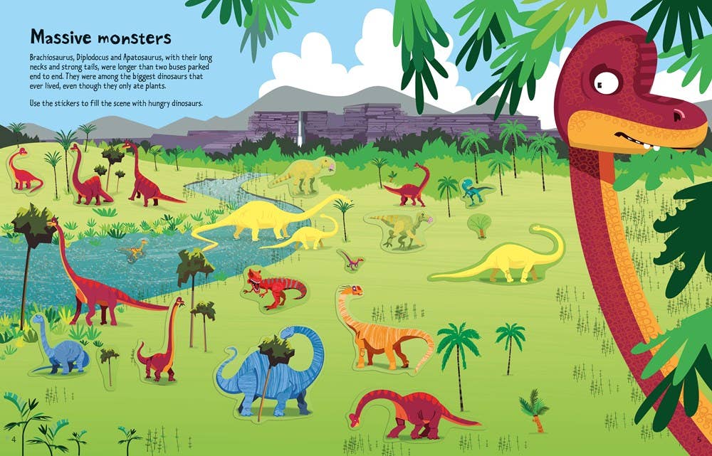Big Dinosaur Sticker Book : Usborne