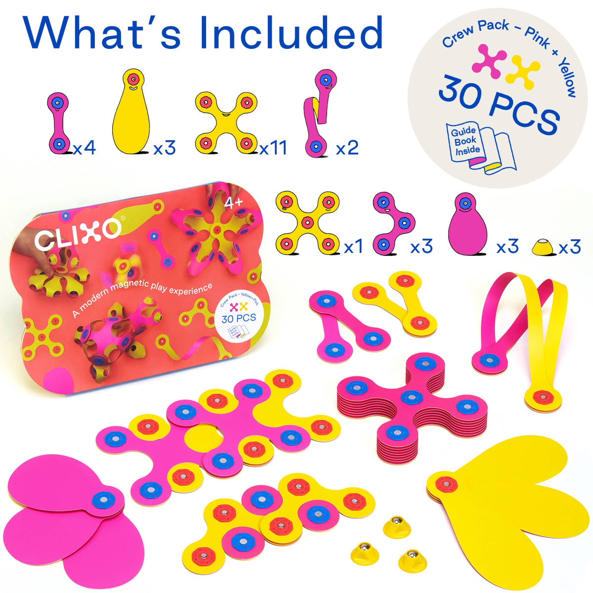Clixo Crew Pack - Pink Yellow