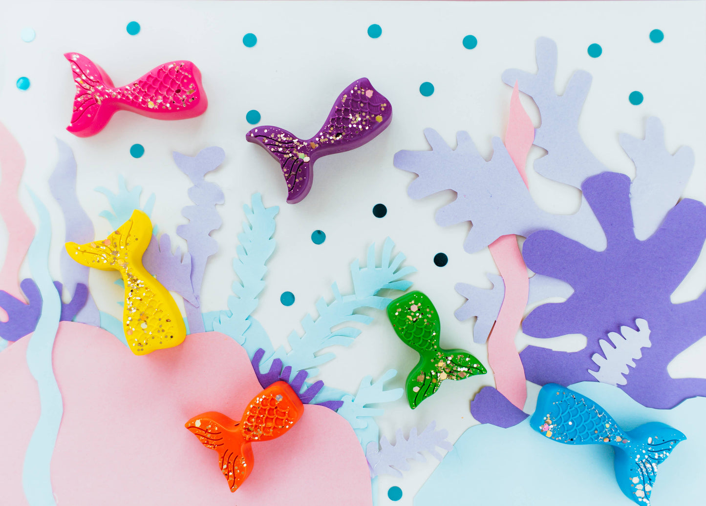 Glitter Mermaid Crayons
