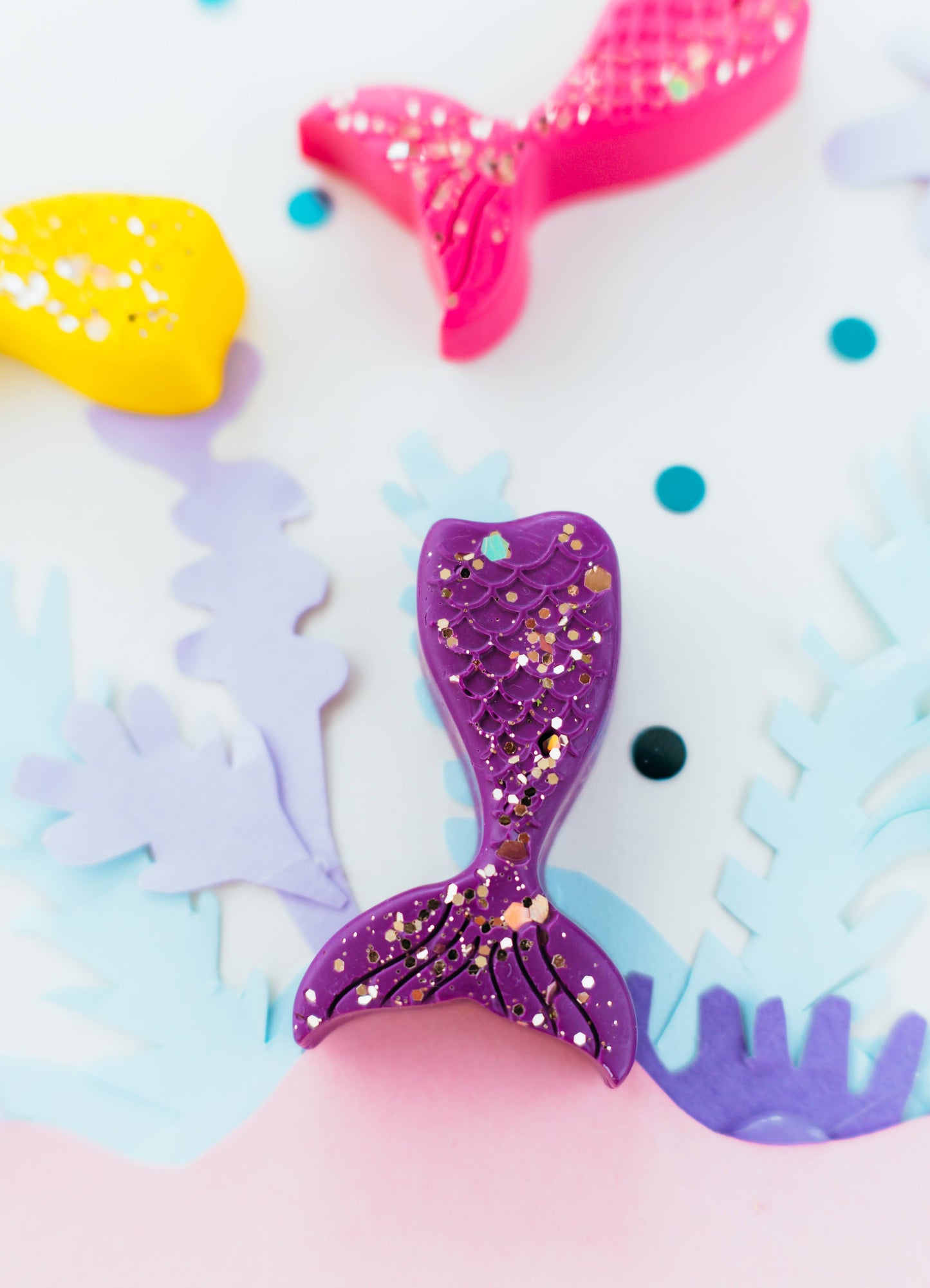 Glitter Mermaid Crayons