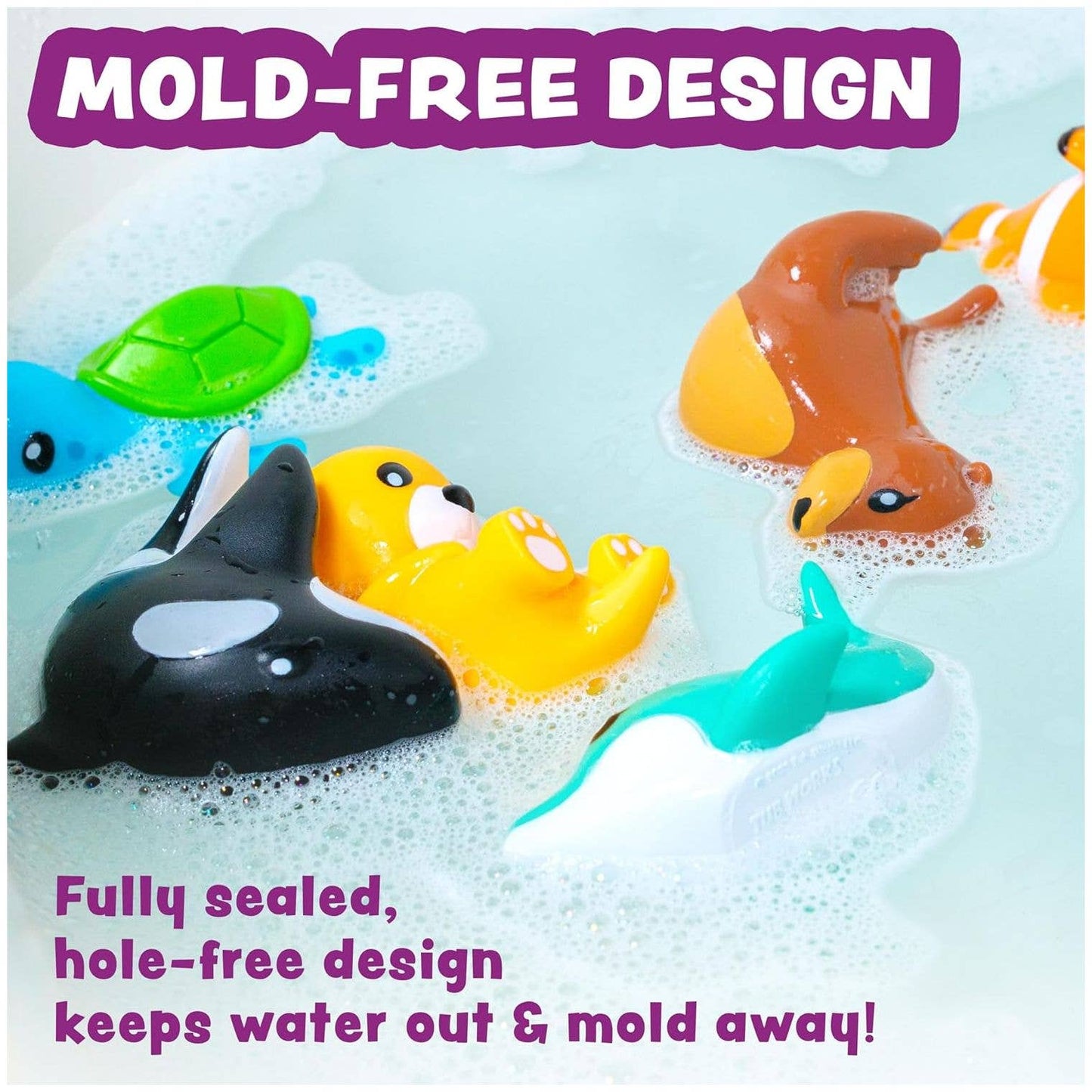 Tub Works® Marine™ Mold Free Bath Toys (6 Pack)