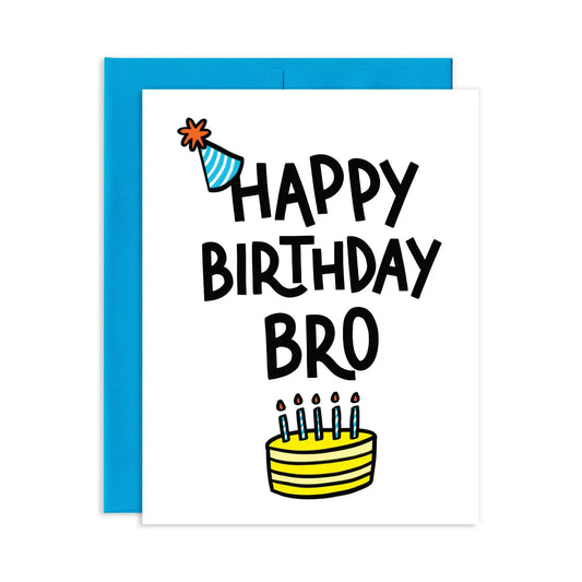 Happy Birthday Bro Birthday Greeting Card