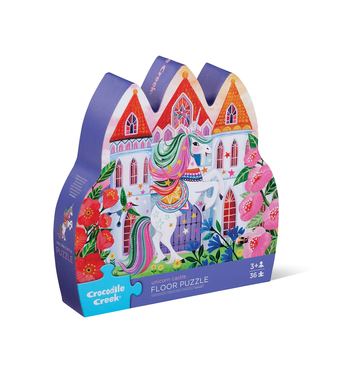 Unicorn Castle 36-Piece Shaped Box Puzzle