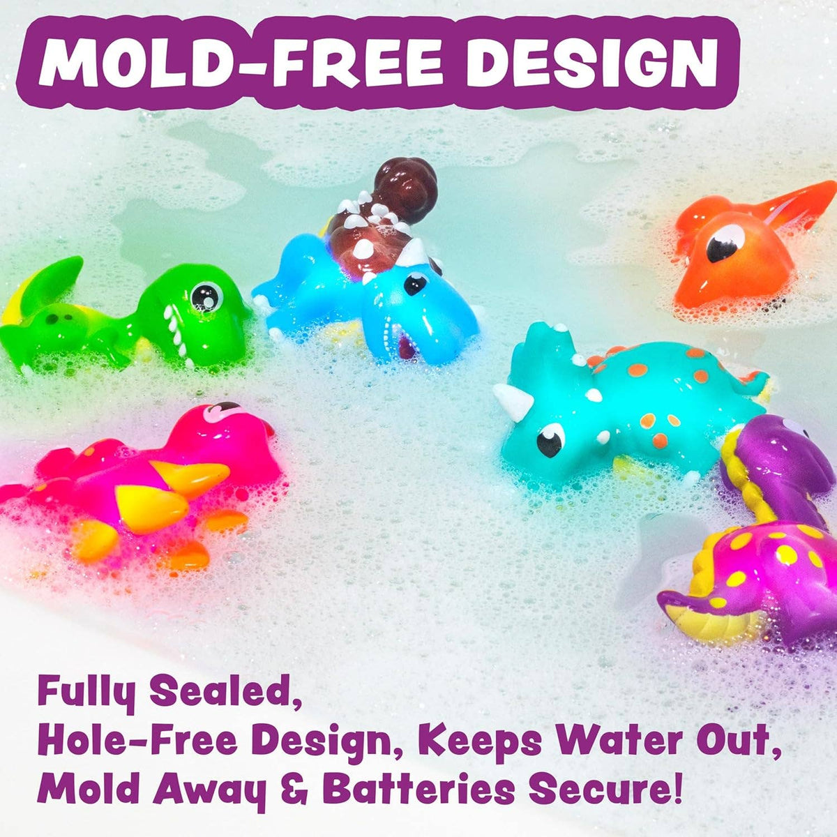 Tub Works® Dinos™ Dinosaur Light Up Bath Toys