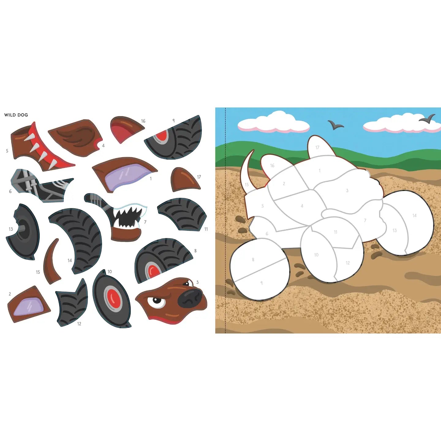 My First Color-By-Sticker Book - Monster Trucks