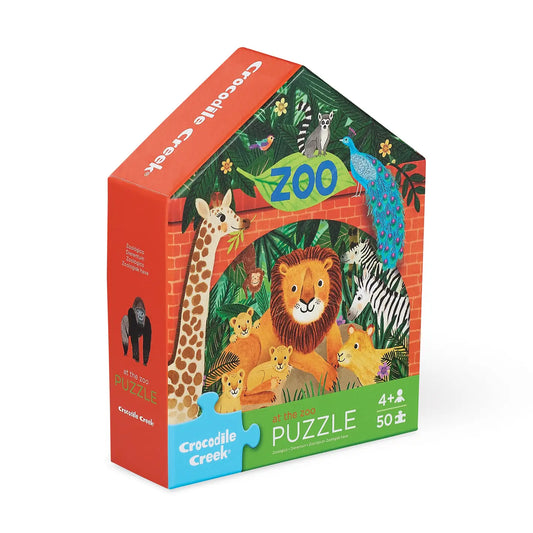 50-Piece Flat House Puzzle - Zoo