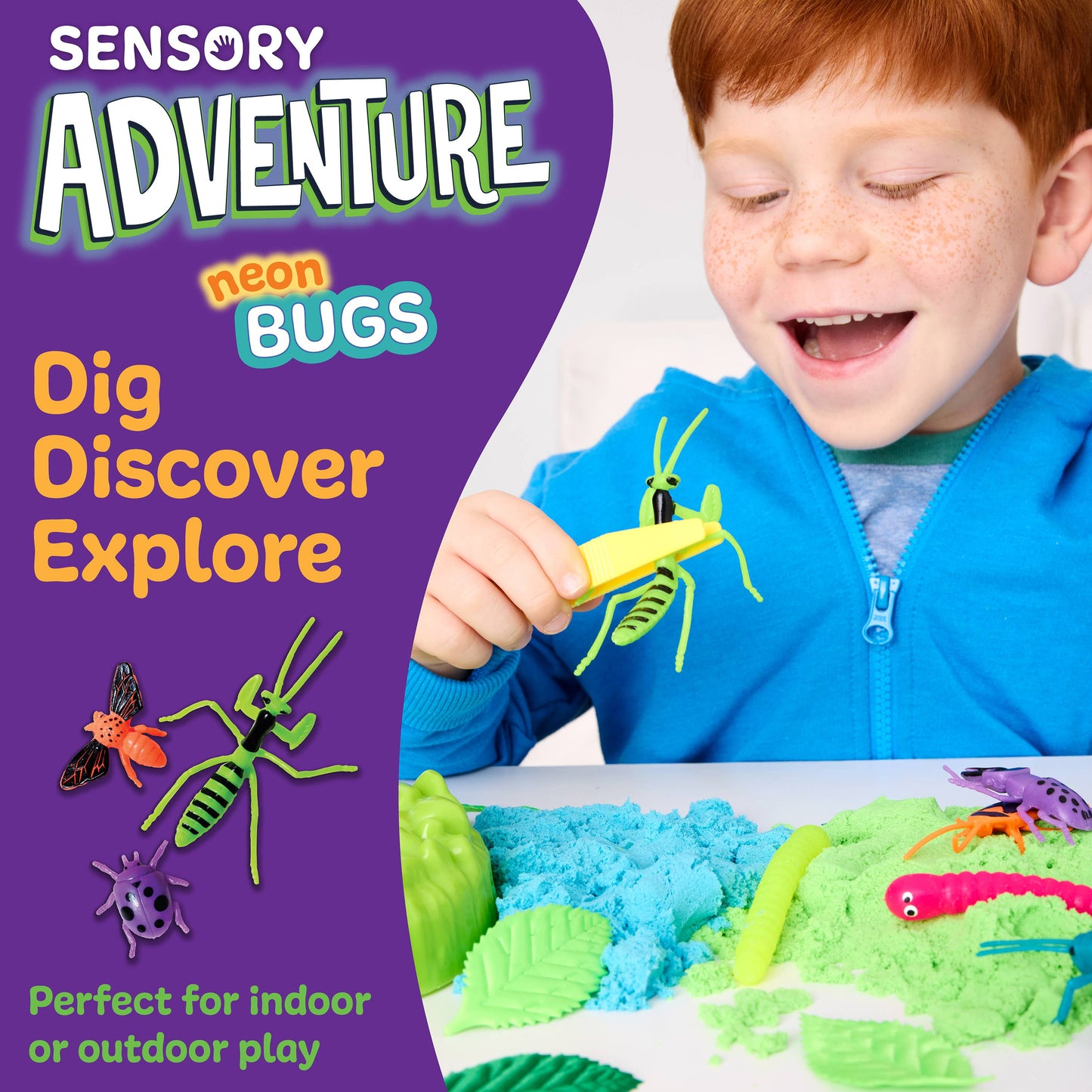 Sensory Adventure Neon Bugs - Bucket of Fun