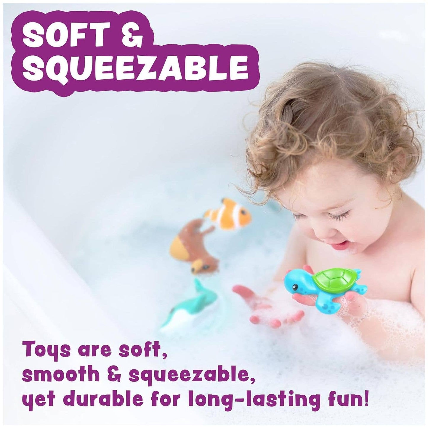 Tub Works® Marine™ Mold Free Bath Toys (6 Pack)