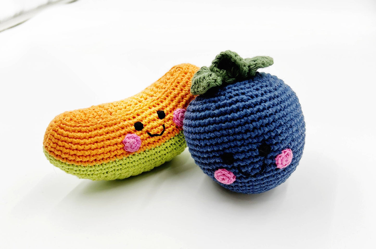 Sweet Blueberry Baby Rattle (Organic)