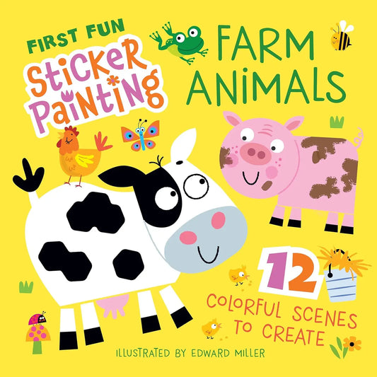 First Fun Sticker Painting: Farm Animals