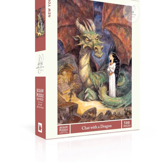 Chat with A Dragon - 500 Piece Jigsaw Puzzle