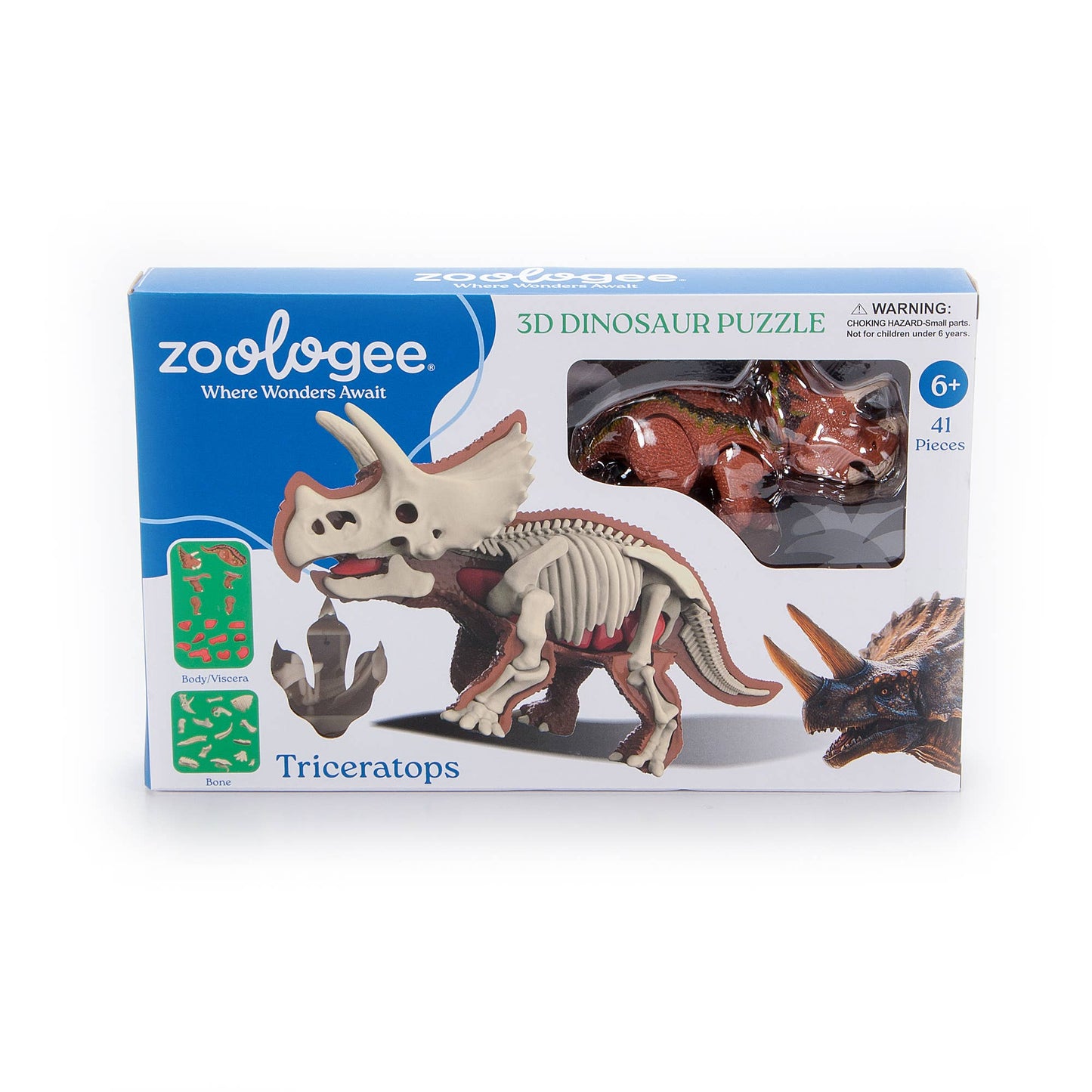 3D Puzzle Dino Triceratops