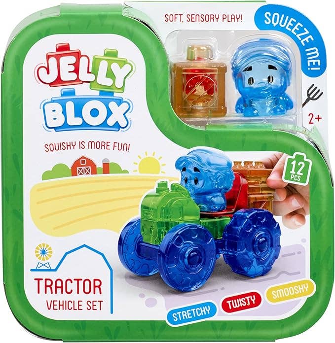 Jelly Blox Tractor Set - Sensory Play Toy