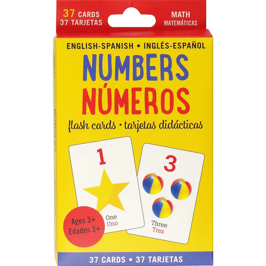 Bilingual English-Spanish Numbers Flash Cards