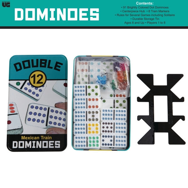 Double 12 Mexican Train Dominoes
