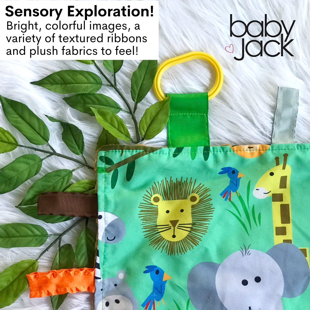 Jungle Zoo Crinkle Tag Square 8x8