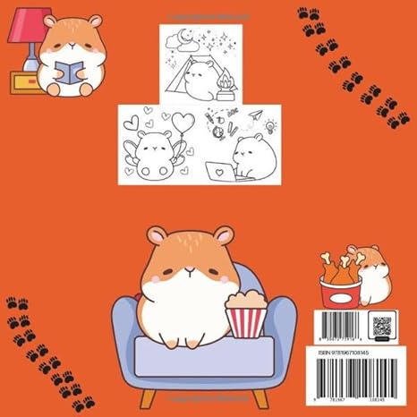 Cute Hamsters Coloring Book