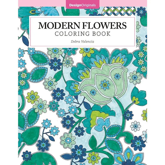 Modern Flowers Coloring Book