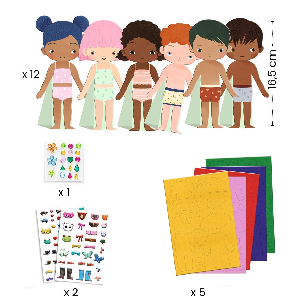 LPA Felt Dress-Up Collage - Djeco