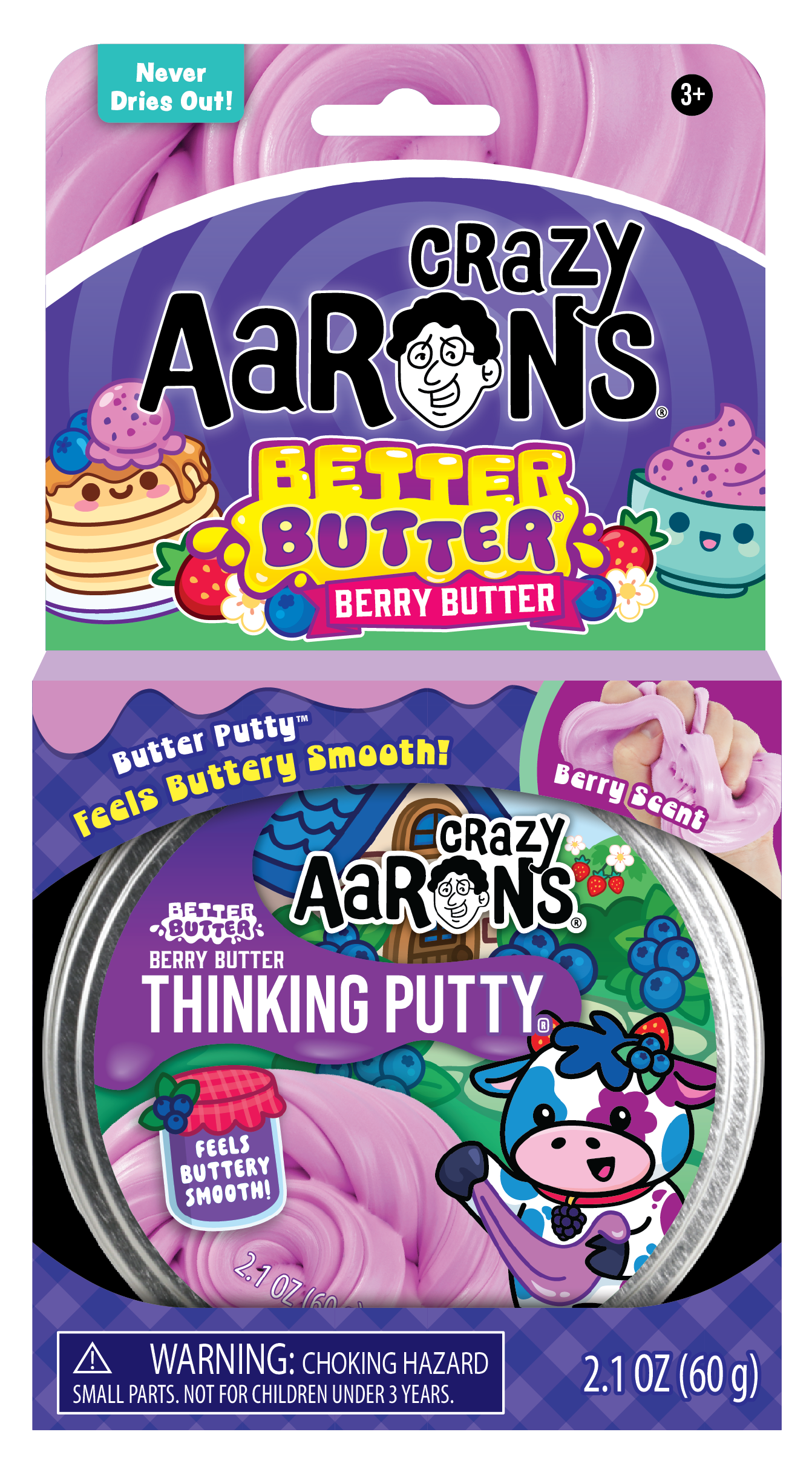 Better Butter Berry - 4" Thinking Putty Tin