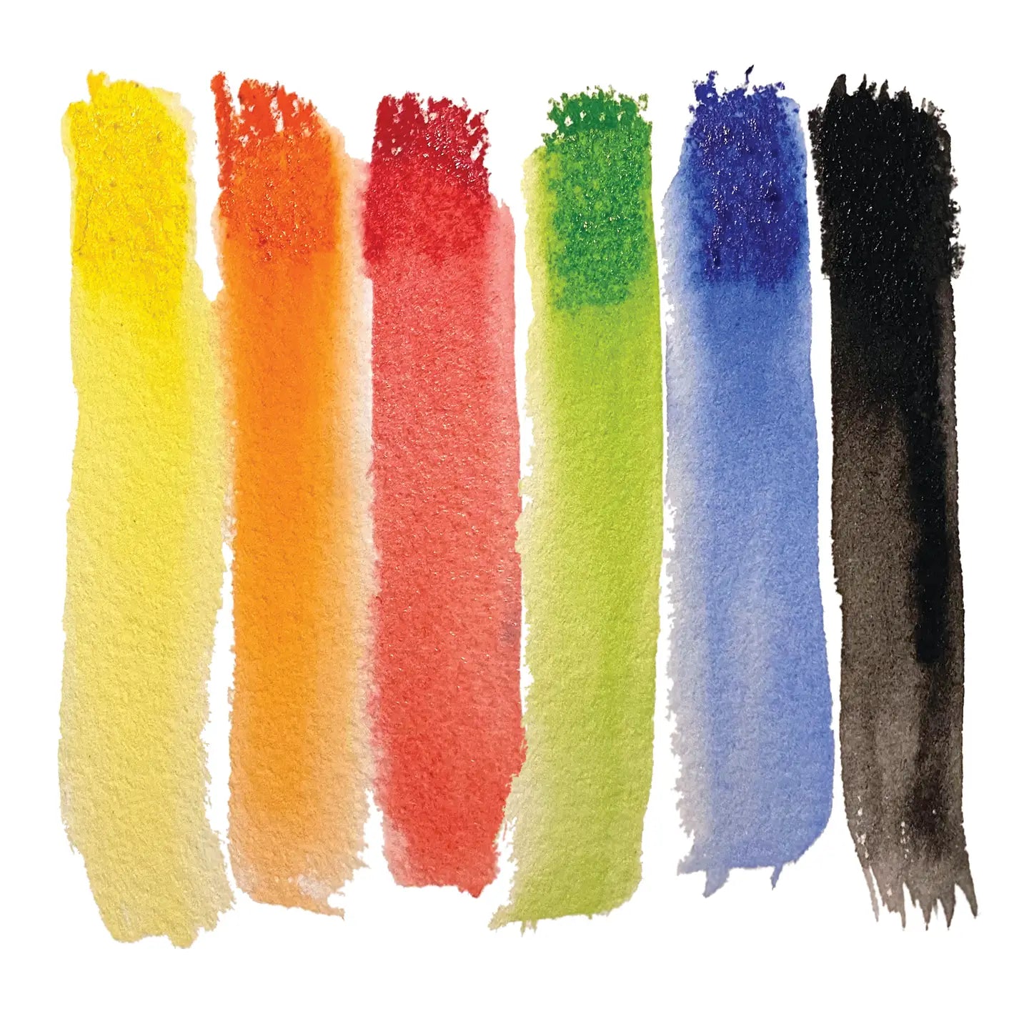 Extra Large Watercolor Pencils - 6 Eco-Friendly Colors