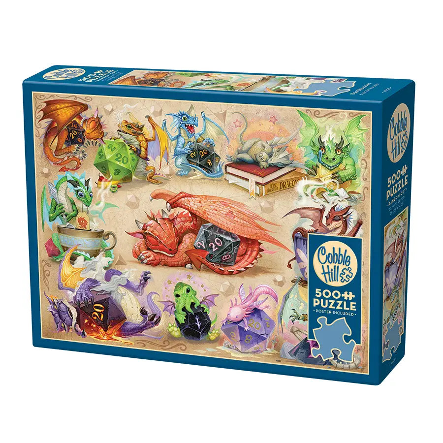 D20 Dragons By Jacob Walker - 500pc Puzzle