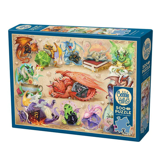 D20 Dragons By Jacob Walker - 500pc Puzzle