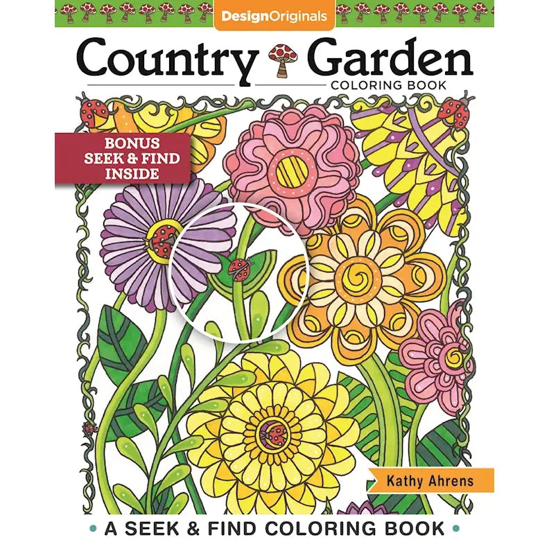 Country Garden Coloring Book - Stunning Nature Designs