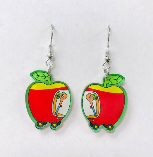 Apple Car Earrings