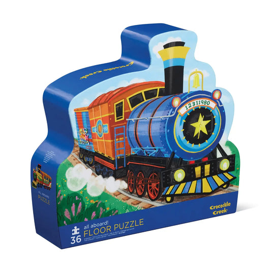 36-Piece Shaped Box Puzzle - All Aboard
