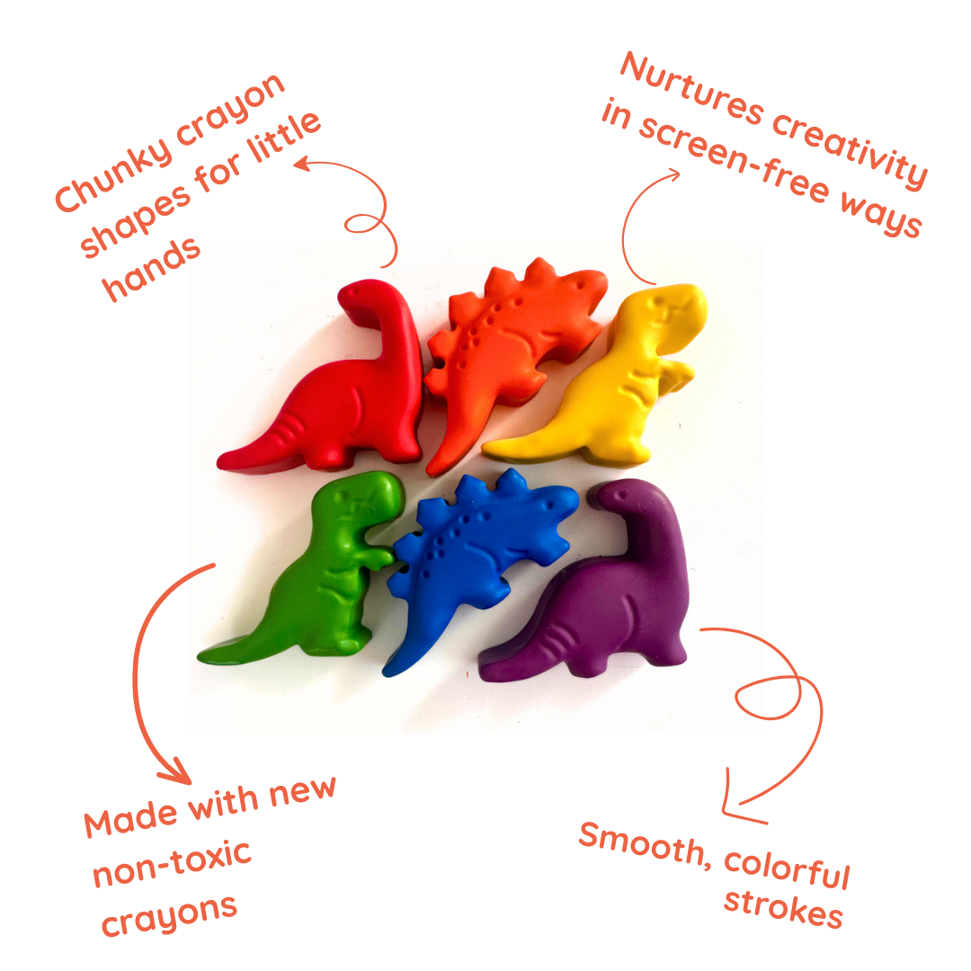Dinosaur Fun-Shaped Crayons