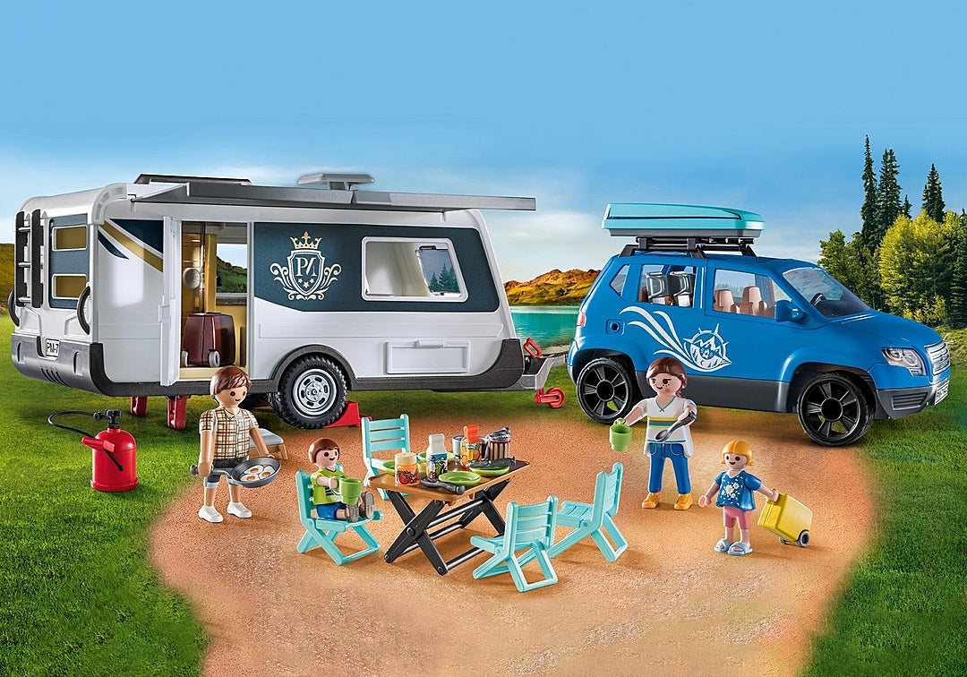 Playmobil Family Fun - Caravan with Car