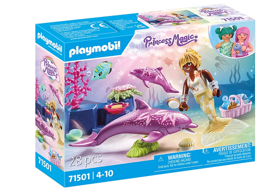 Mermaid with Dolphins