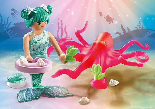 Mermaid with Octopus - set