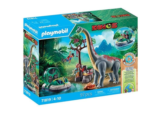 Brachiosaurus with Hovercraft
