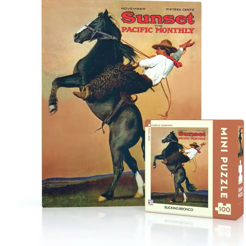 Bucking Bronco Mini - 100 Piece Mini Puzzle