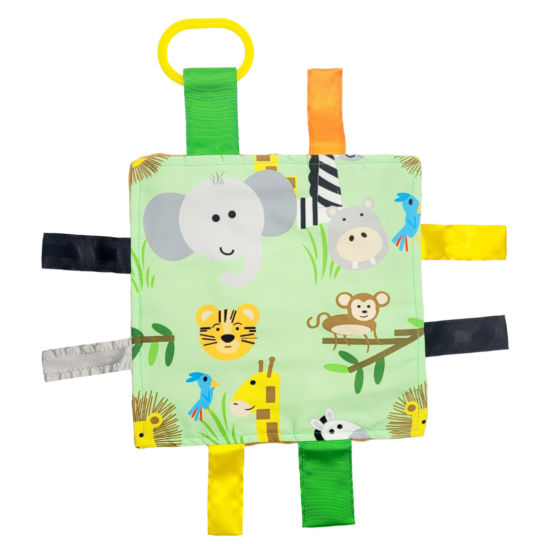 Jungle Zoo Crinkle Tag Square 8x8