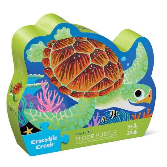 36-Piece Shaped Box Puzzle - Sea Turtle