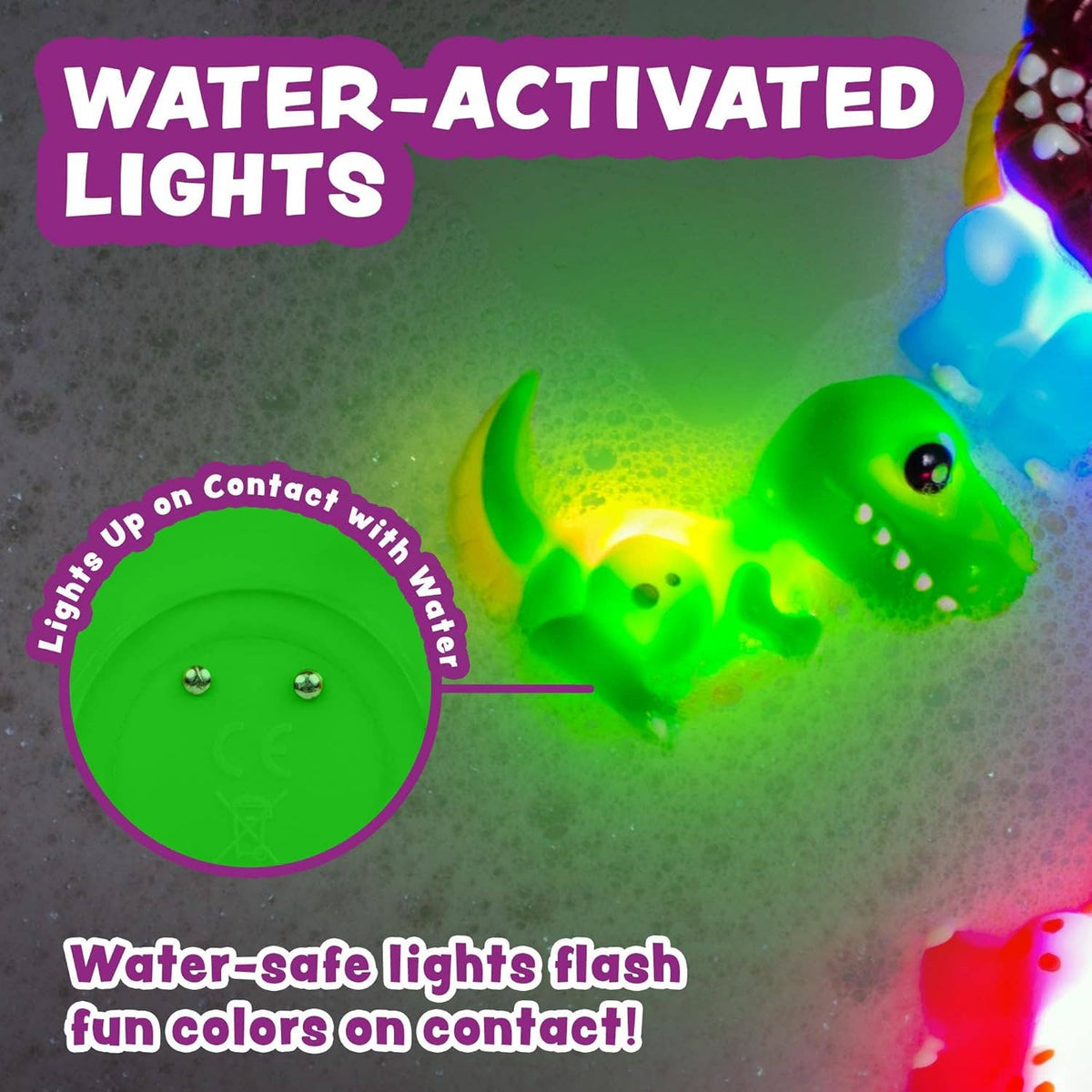 Tub Works® Dinos™ Dinosaur Light Up Bath Toys