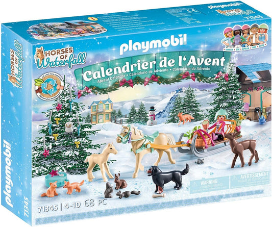 Christmas Sleigh Ride - Advent Calendar Horses of Waterfall -