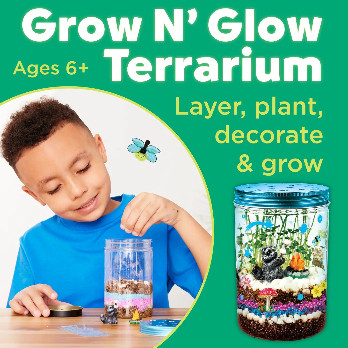 Grow N' Glow Terrarium Diy Craft Kit