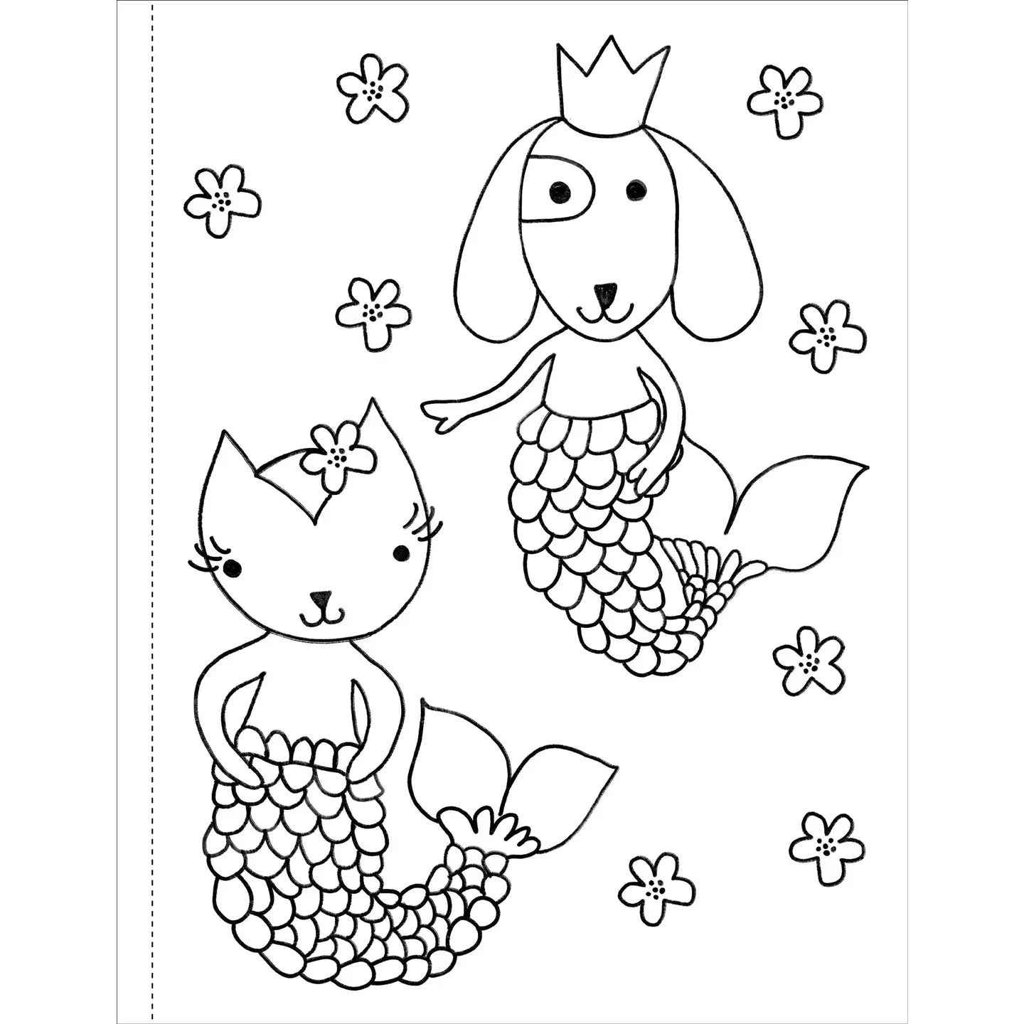 Mermaids Coloring Book!