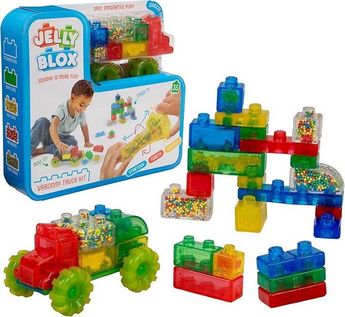 Jelly Blox Vrroom Truck Set - Sensory Play Toy