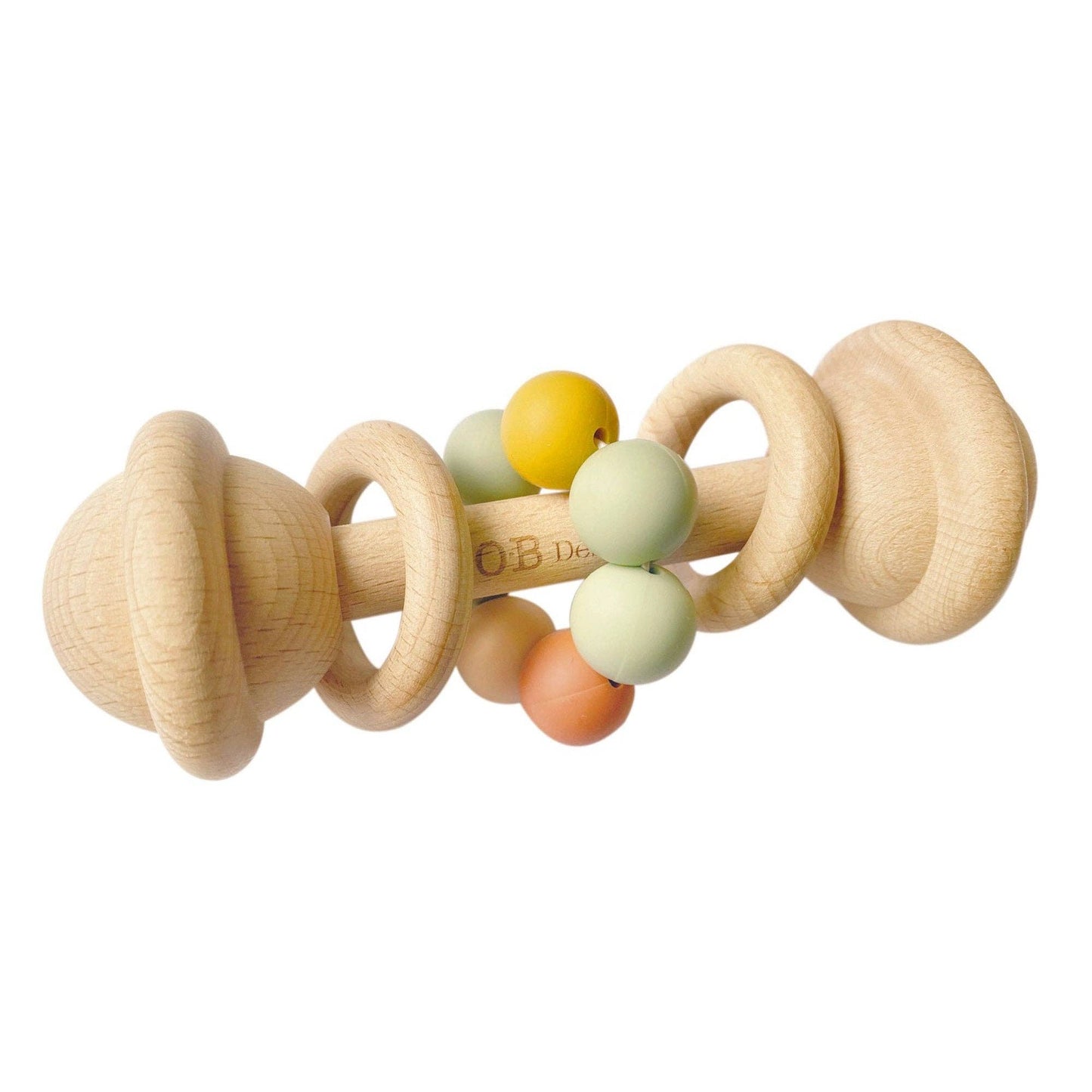 Wooden Rattle Toy (Multi Color)