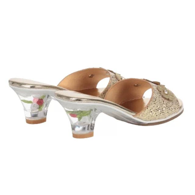 Gold Slipper (with heel) Costume Accessory for Kids